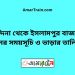 নন্দিনা টু ইসলামপুর বাজার ট্রেনের সময়সূচী ও ভাড়া তালিকা