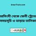 নরসিংদী টু ফেনী ট্রেনের সময়সূচী ও ভাড়া তালিকা