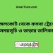 নাঙ্গলকোট টু কসবা ট্রেনের সময়সূচী ও ভাড়া তালিকা