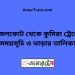 নাঙ্গলকোট টু কুমিরা ট্রেনের সময়সূচী ও ভাড়া তালিকা