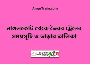 নাঙ্গলকোট টু ভৈরব ট্রেনের সময়সূচী ও ভাড়া তালিকা