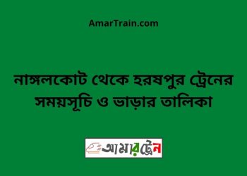 নাঙ্গলকোট টু হরষপুর ট্রেনের সময়সূচী ও ভাড়া তালিকা