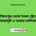 বাজিতপুর টু ভৈরব ট্রেনের সময়সূচী ও ভাড়া তালিকা