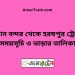 বিমান বন্দর টু হরষপুর ট্রেনের সময়সূচী ও ভাড়া তালিকা