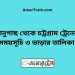 ভানুগাছ টু চট্রগ্রাম ট্রেনের সময়সূচী ও মূল্য তালিকা