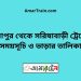 ভুয়াপুর টু সরিষাবাড়ী ট্রেনের সময়সূচি ও ভাড়ার তালিকা