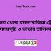 মনতলা টু ব্রাহ্মণবাড়িয়া ট্রেনের সময়সূচী ও ভাড়া তালিকা