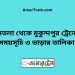 মনতলা টু মুকুন্দপুর ট্রেনের সময়সূচী ও ভাড়া তালিকা