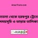 মনতলা টু হরষপুর ট্রেনের সময়সূচী ও ভাড়া তালিকা