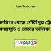 ময়মনসিংহ টু গৌরীপুর ট্রেনের সময়সূচী ও ভাড়া তালিকা