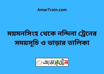 ময়মনসিংহ টু নন্দিনা ট্রেনের সময়সূচী ও ভাড়া তালিকা