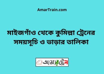 মাইজগাঁও টু কুমিল্লা ট্রেনের সময়সূচী ও ভাড়ার তালিকা