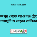 মুকুন্দপুর টু আশুগঞ্জ ট্রেনের সময়সূচী ও ভাড়া তালিকা