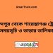 মুকুন্দপুর টু শায়েস্তাগঞ্জ ট্রেনের সময়সূচী ও ভাড়া তালিকা