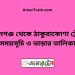 মোহনগঞ্জ টু ঠাকুরাকোণা ট্রেনের সময়সূচী ও ভাড়া তালিকা