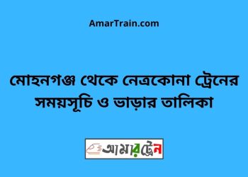 মোহনগঞ্জ টু নেত্রকোনা ট্রেনের সময়সূচী ও ভাড়া তালিকা