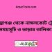 শায়েস্তাগঞ্জ টু নাঙ্গলকোট ট্রেনের সময়সূচী ও ভাড়া তালিকা