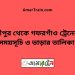 শ্রীপুর টু গফরগাঁও ট্রেনের সময়সূচী ও ভাড়া তালিকা