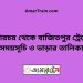 সরারচর টু মানিকখালী ট্রেনের সময়সূচী ও ভাড়া তালিকা