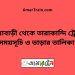 সরিষাবাড়ী টু তারাকান্দি ট্রেনের সময়সূচী ও ভাড়া তালিকা