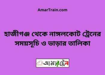 হাজীগঞ্জ টু নাঙ্গলকোট ট্রেনের সময়সূচী ও ভাড়া তালিকা