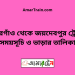 গফরগাঁও টু জয়দেবপুর ট্রেনের সময়সূচী ও ভাড়া তালিকা