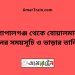 গোপালগঞ্জ টু বোয়ালমারী ট্রেনের সময়সূচী ও ভাড়া তালিকা