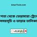 চাপতা টু ভেড়ামারা ট্রেনের সময়সূচী ও ভাড়া তালিকা