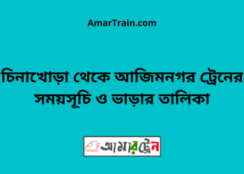 চিনাখোড়া টু আজিমনগর ট্রেনের সময়সূচী ও ভাড়া তালিকা