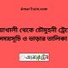 নোয়াখালী টু চৌমুহনী ট্রেনের সময়সূচী ও ভাড়া তালিকা