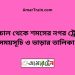 বরমচাল টু শমসের নগর ট্রেনের সময়সূচী ও ভাড়ার তালিকা