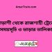 বোড়াশী টু রাজশাহী ট্রেনের সময়সূচী ও ভাড়া তালিকা