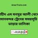 শহীদ এম মনসুর আলী টু বিমানবন্দর ট্রেনের সময়সূচী ও ভাড়া তালিকা