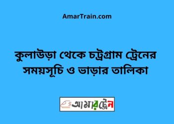 কুলাউড়া টু চট্রগ্রাম ট্রেনের সময়সূচী ও মূল্য তালিকা