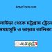 কুলাউড়া টু চট্রগ্রাম ট্রেনের সময়সূচী ও মূল্য তালিকা