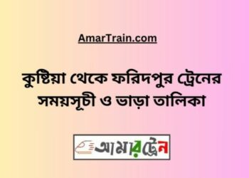 কুষ্টিয়া টু ফরিদপুর ট্রেনের সময়সূচী ও ভাড়ার তালিকা
