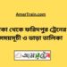 ঢাকা টু ফরিদপুর ট্রেনের সময়সূচী ও ভাড়ার তালিকা