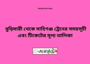 বুড়িমারী টু মহিমাগঞ্জ ট্রেনের সময়সূচী ও ভাড়া তালিকা
