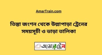 তিস্তা জংশন টু উল্লাপাড়া ট্রেনের সময়সূচী, টিকেট ও ভাড়ার তালিকা