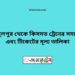 আব্দুলপুর টু কিসমত ট্রেনের সময়সূচী ও ভাড়া তালিকা