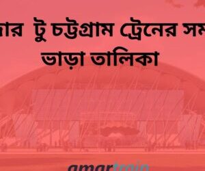 কক্সবাজার টু চট্রগ্রাম ট্রেনের সময়সূচী ও ভাড়া তালিকা