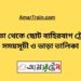 চাপতা টু ছোট বাহিরবাগ ট্রেনের সময়সূচী ও ভাড়া তালিকা