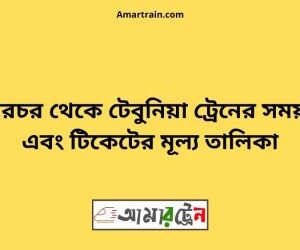 ঢালারচর টু টেবুনিয়া ট্রেনের সময়সূচী ও ভাড়া তালিকা