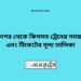 মাধনগর টু কিসমত ট্রেনের সময়সূচী ও ভাড়া তালিকা