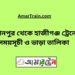 হাসানপুর টু হাজীগঞ্জ ট্রেনের সময়সূচী ও ভাড়া তালিকা